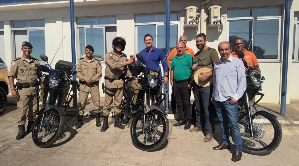 Polícia Militar recebe novas motocicletas para reforço da segurança pública