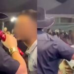 Homem invade palco...