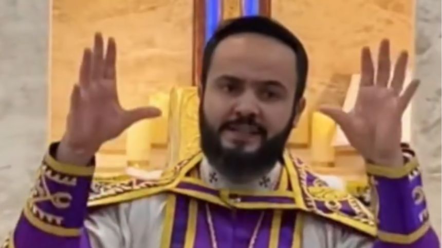 jejum. Na gravação, o líder religioso ortodoxo critica o que considera um desvir