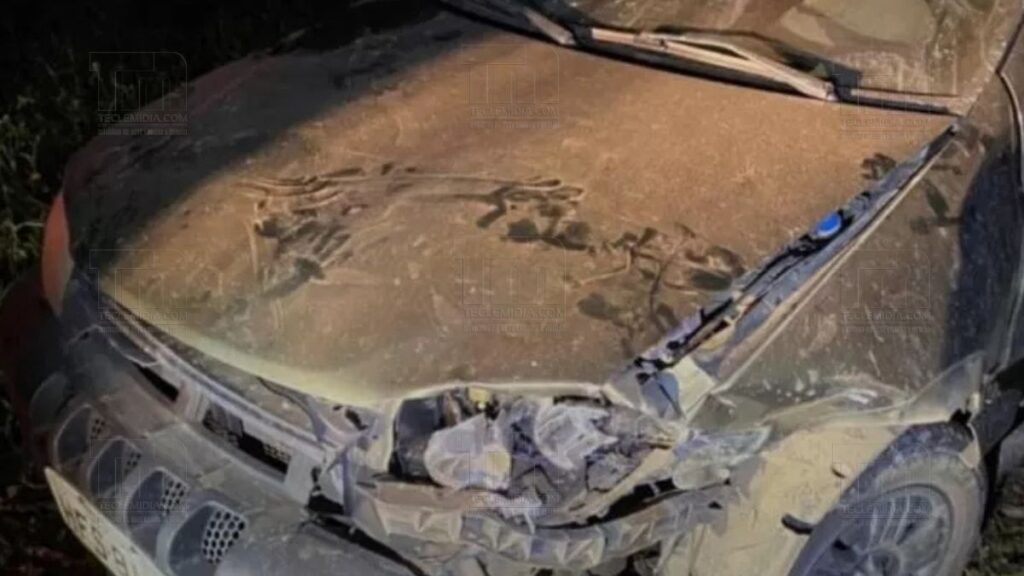 Acidente entre dois carros deixa motorista ferido em estrada vicinal entre Lajes e Inhaúma