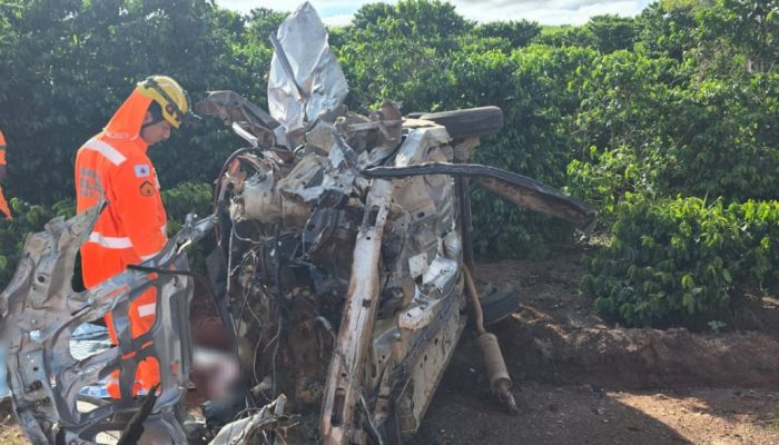 Motorista morre em grave colisão frontal na MGC-179, entre Alfenas e Machado