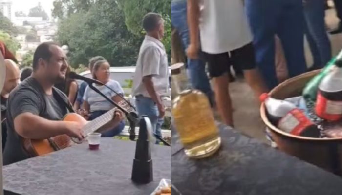 música, fogos de artifício, buffet completo e bebidas – exatamente como ele havi