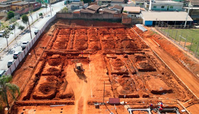 Obra já está com fundações feitas e promete ser entregue até o fim de 2025 / Foto: assessoria vereador Caio Valace / reprodução