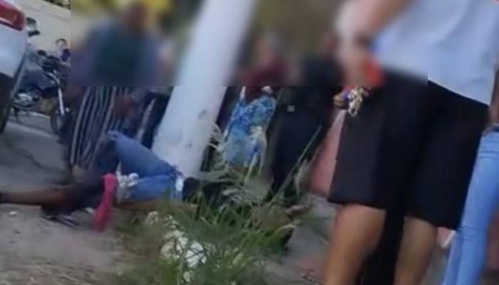 Homem foi socorrido pelo SAMU / Foto: cedidas ao Sete Lagoas.com.br